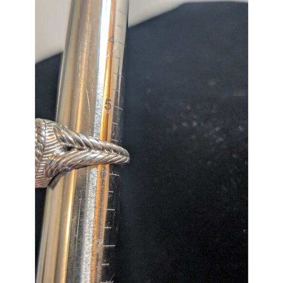 Judith Ripka Classic Diamonique 925 Sterling Silver Cluster Heart Ring Sz 5.75 - Picture 13 of 15